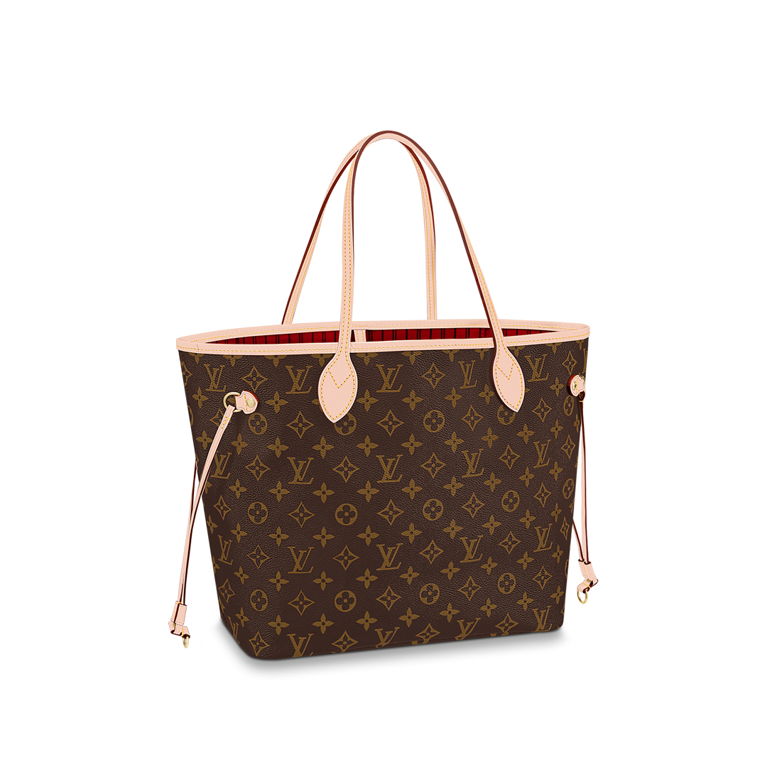 Louis Vuitton NEVERFULL MM Monogram Handbag M41177 Cherry